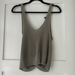 Lulus Green Knit Tank. XS.